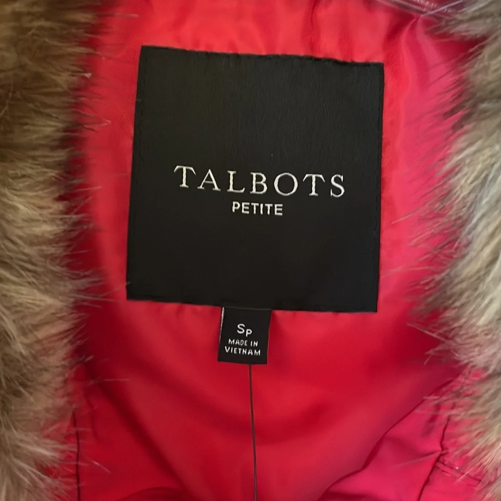 NWT Talbots S petite Down Puffer Vest - Picture 2 of 9